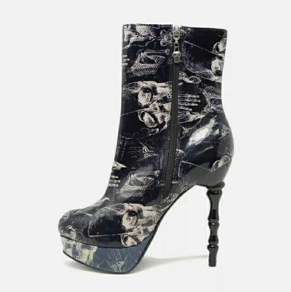 🦴HP🦴Too Fast Anatomy Heel Boots🦴💀 - Picture 3 of 7